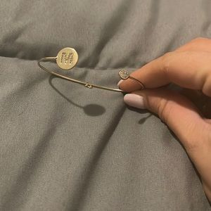 Gold “M” Bangle from Anthropologie